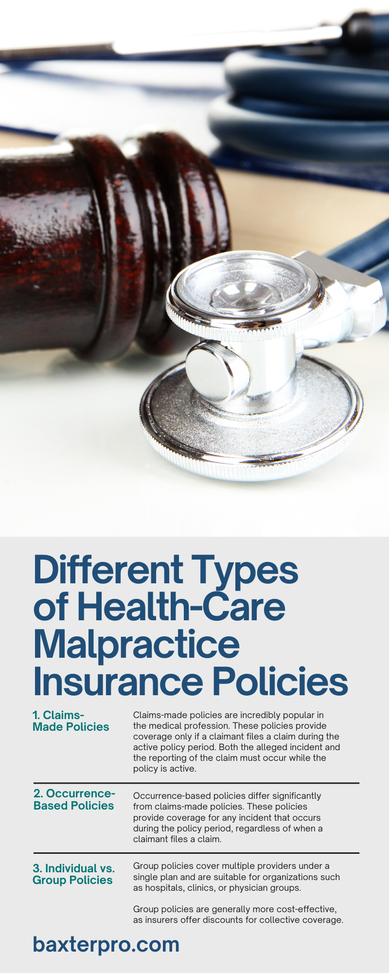 Different Types of Health-Care Malpractice Insurance Policies 
