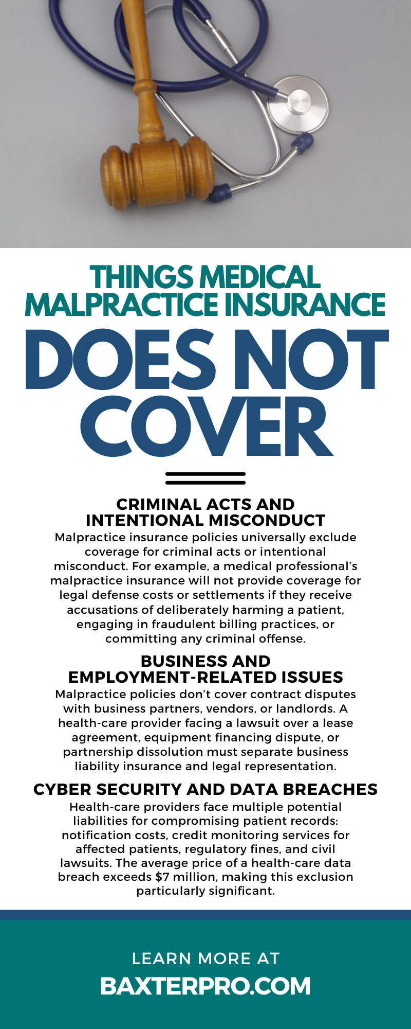 8 Things Medical Malpractice Insurance Does Not Cover